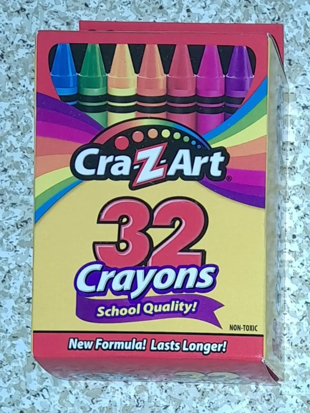 NEW CRA Z ART 32 Colorful Crayons Nontoxic